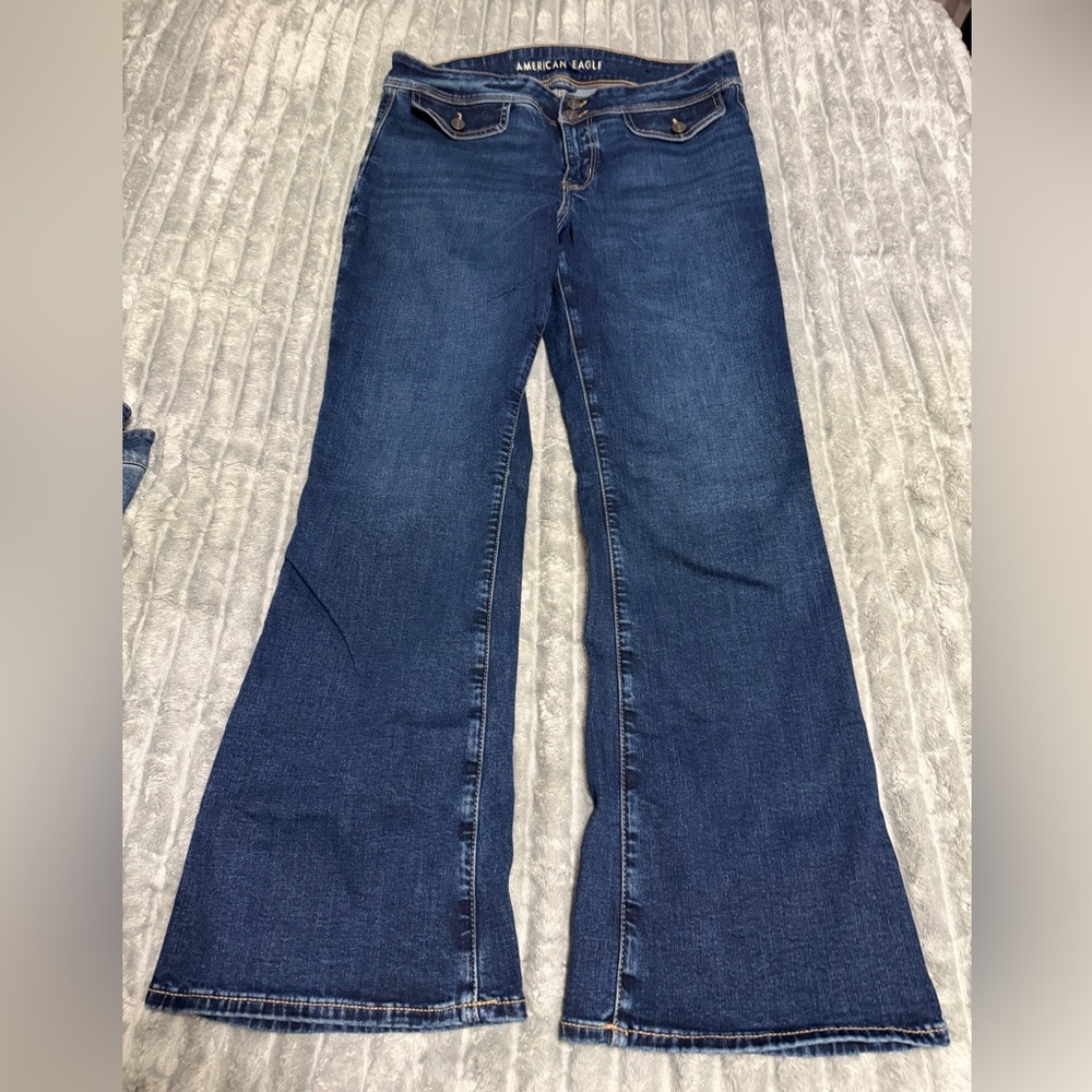 American Eagle Outfitters Indigo Wide Leg Jeans